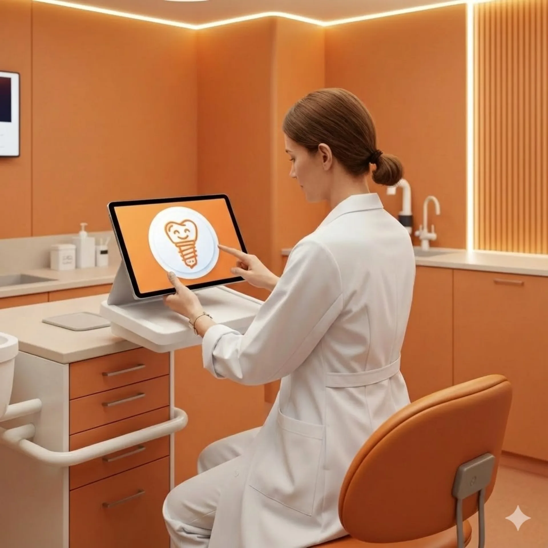 Dentist using Digibot